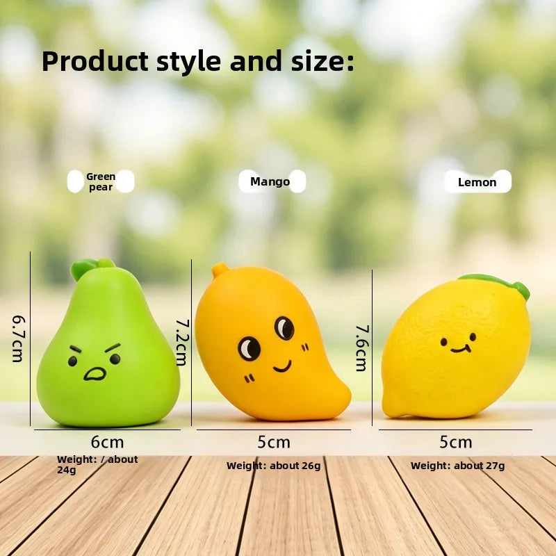 Fruit-Shaped Latex Dog Chew Toy