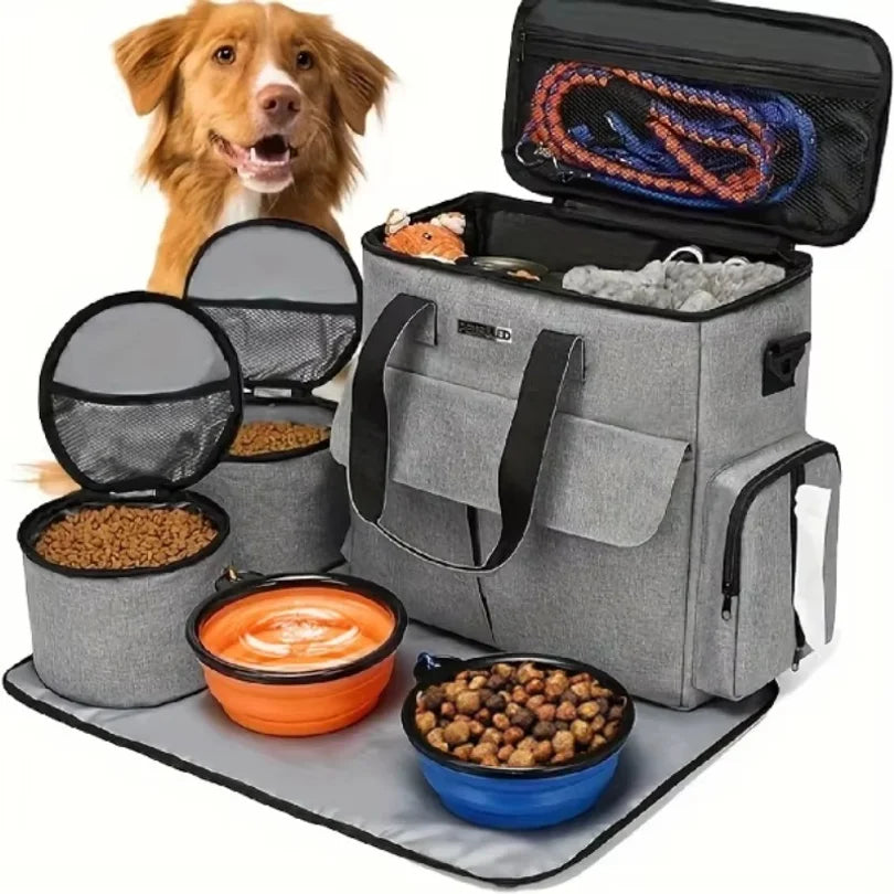 6-Piece Dog Travel Bag Set