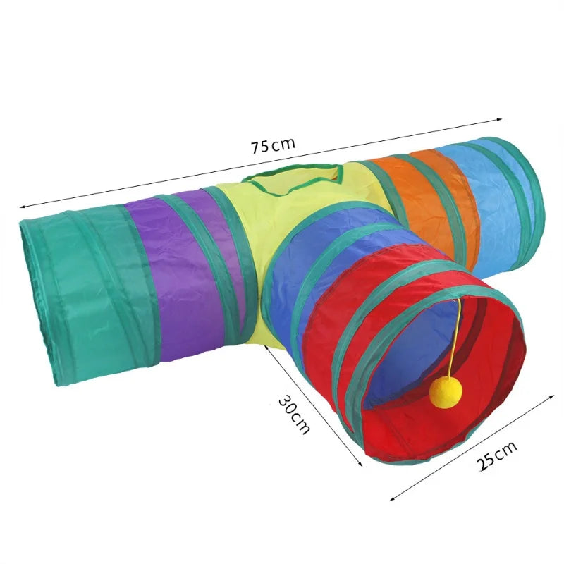 Foldable Cat Tunnel – Interactive Play