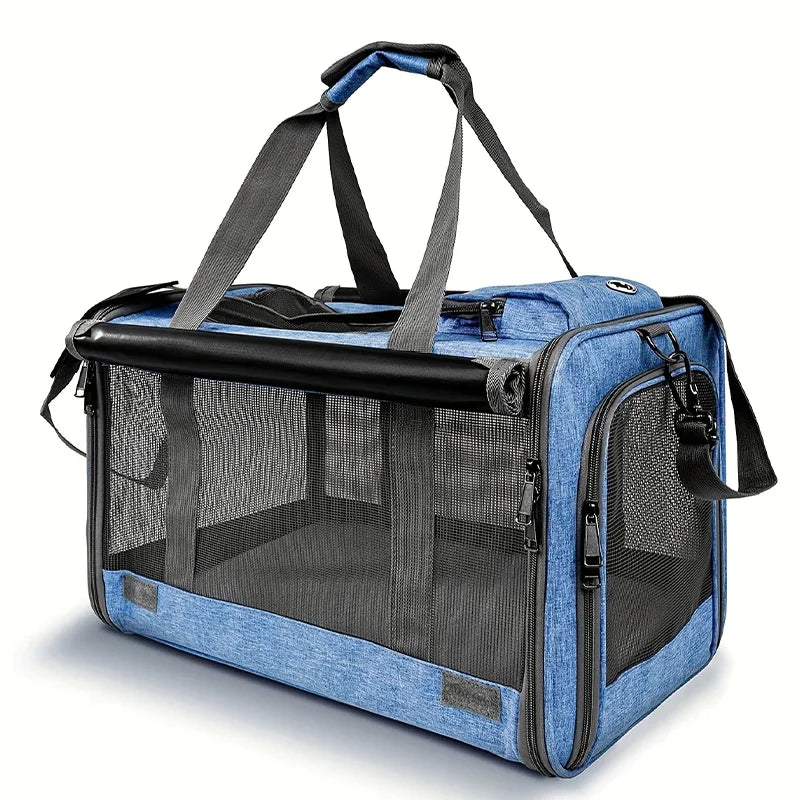 Large Foldable Mesh Pet Carrier