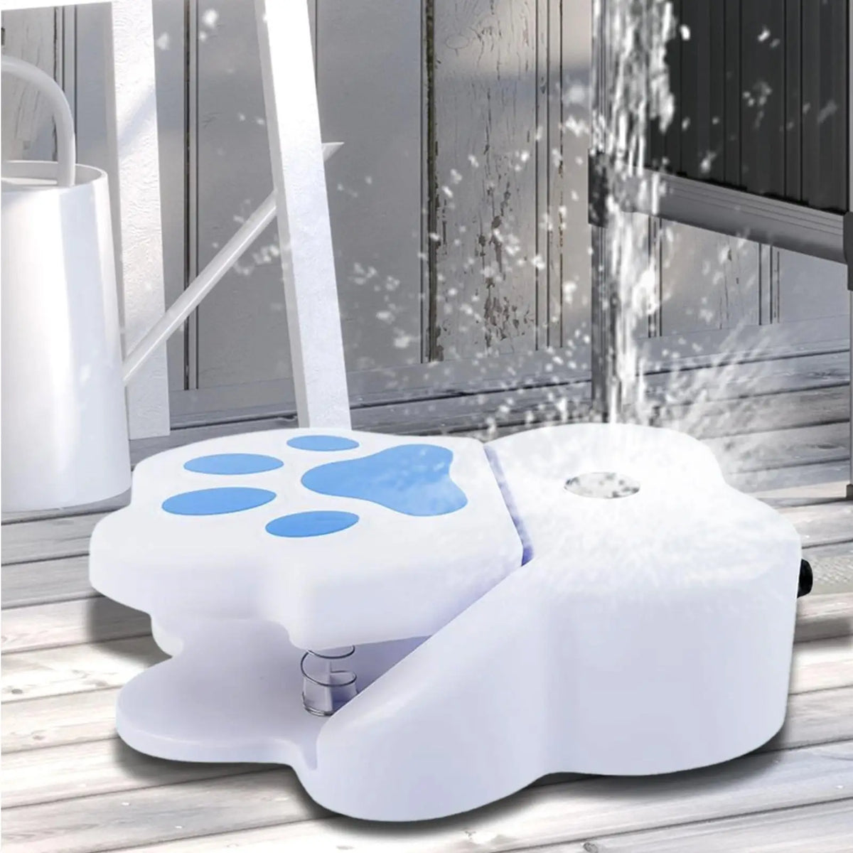 Paw-Activated Outdoor Dog Water Fountain