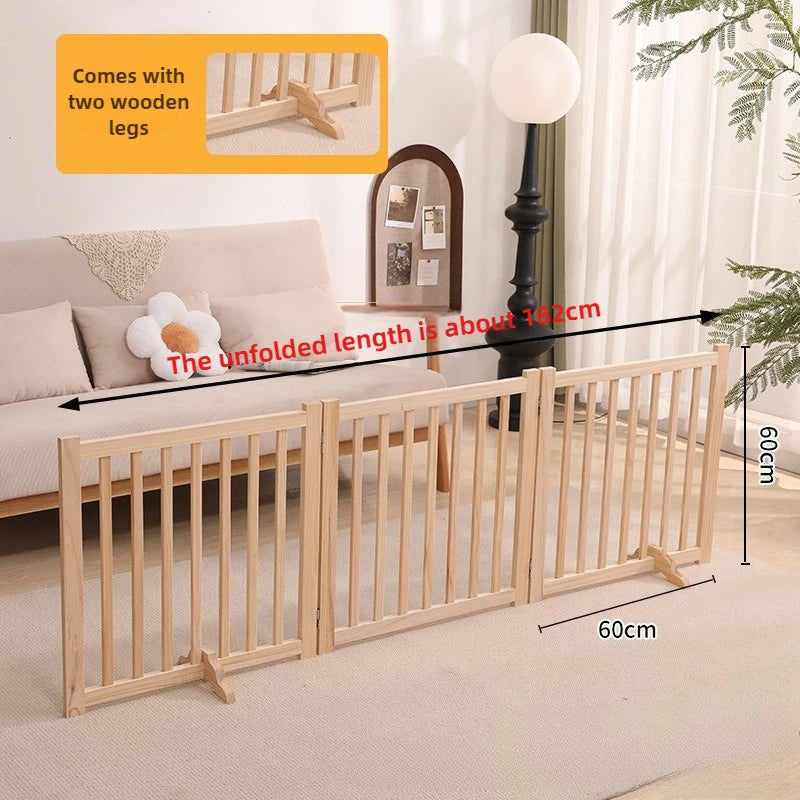 Solid Wood Folding Dog Fence