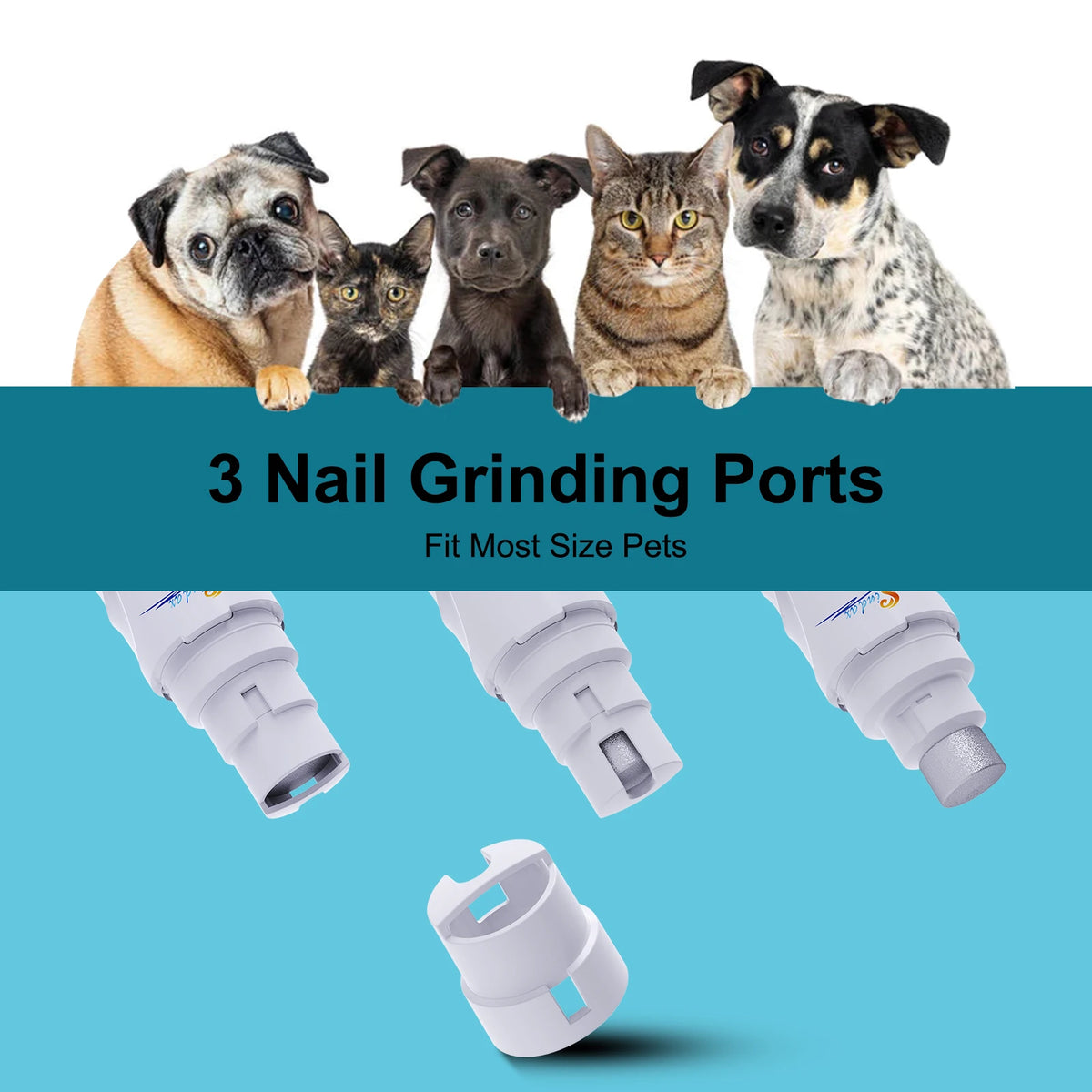 Dog Nail Grinder – Quiet, USB Rechargeable