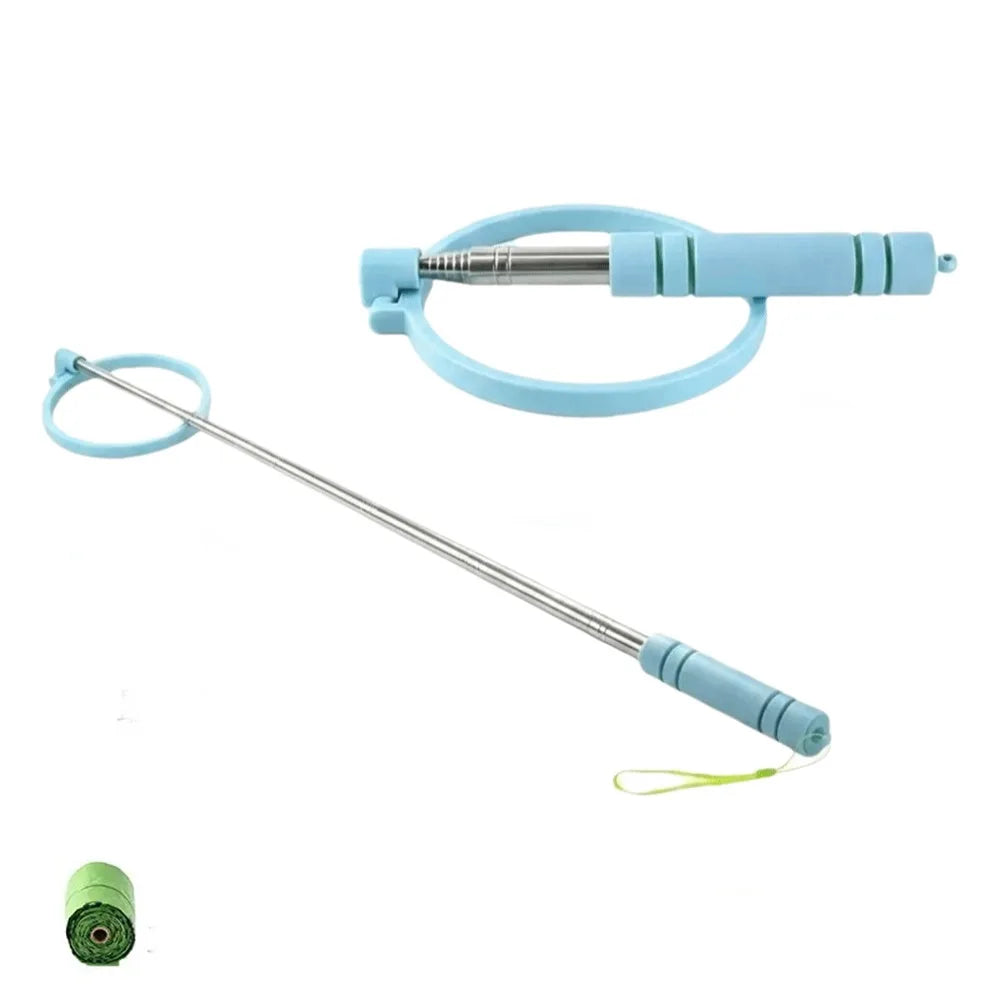Collapsible and Extendable Dog Poop Scooper – Hygienic, No-Contact Tool with a Long Handle
