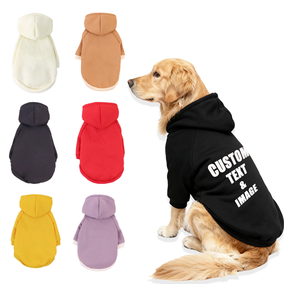 Cozy Cotton Dog & Cat Hoodie – Warm Winter Sweatshirt, XS–5XL