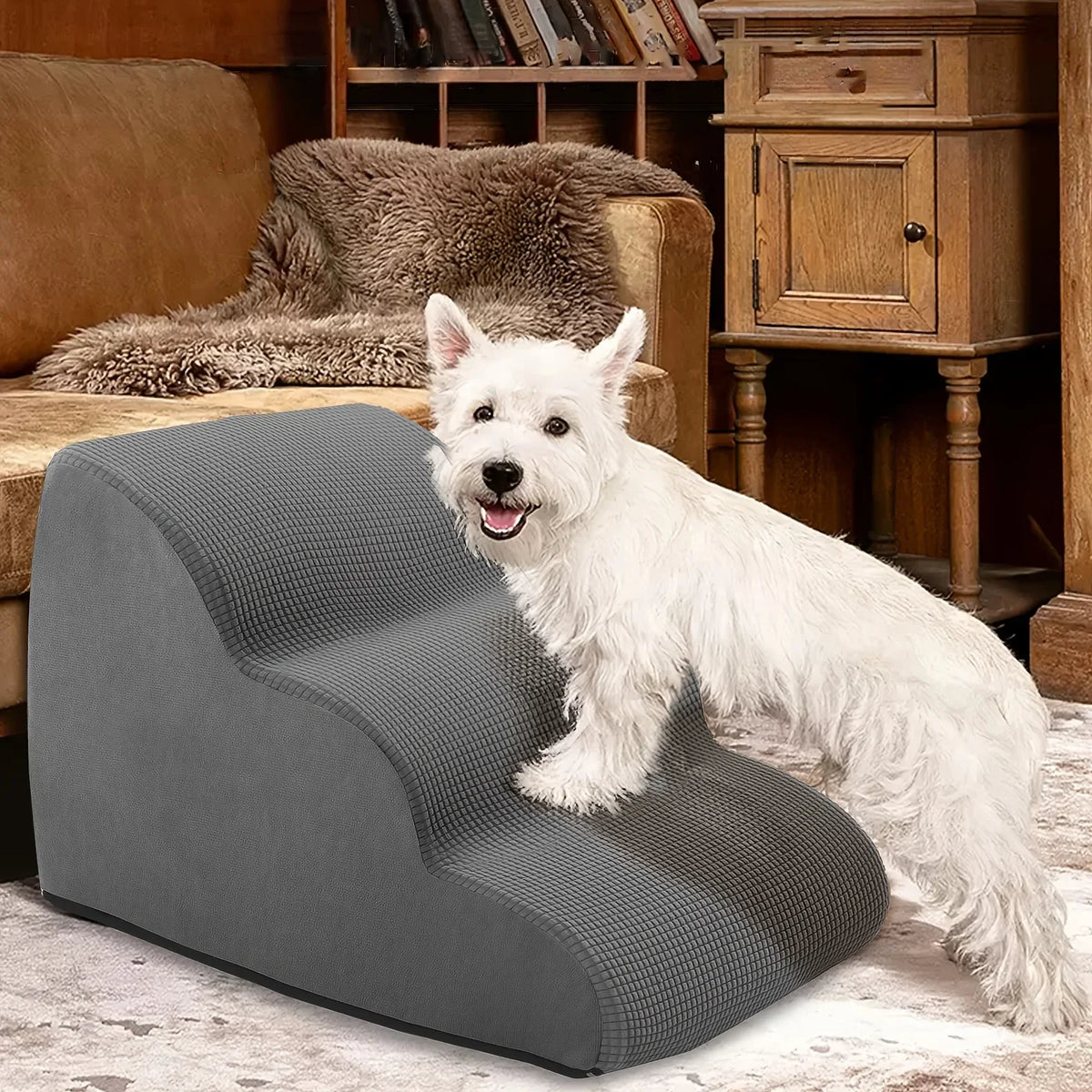 Orthopedic Pet Stairs for Senior Dogs (2/3/4 Steps)
