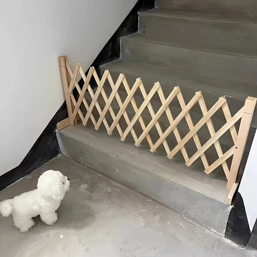 Extendable Wooden Dog Gate