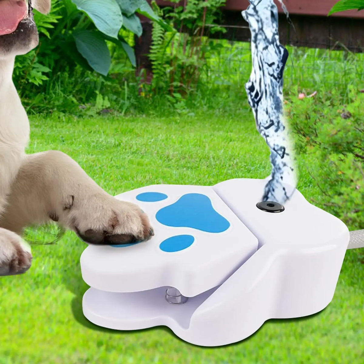Paw-Activated Outdoor Dog Water Fountain