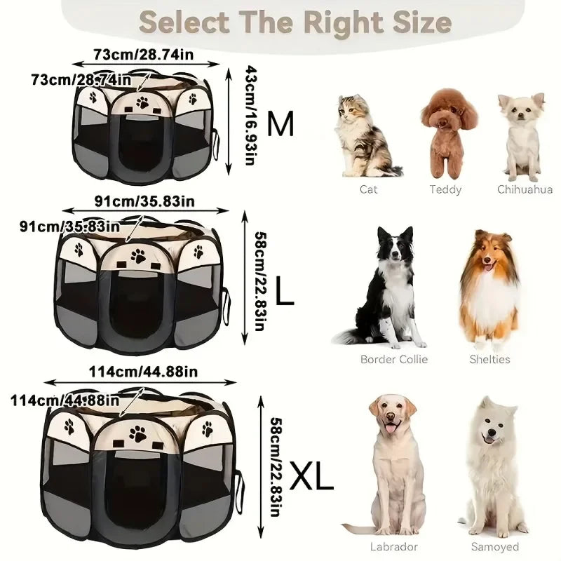 Octagon Pet Playpen & Cat Birthing Room