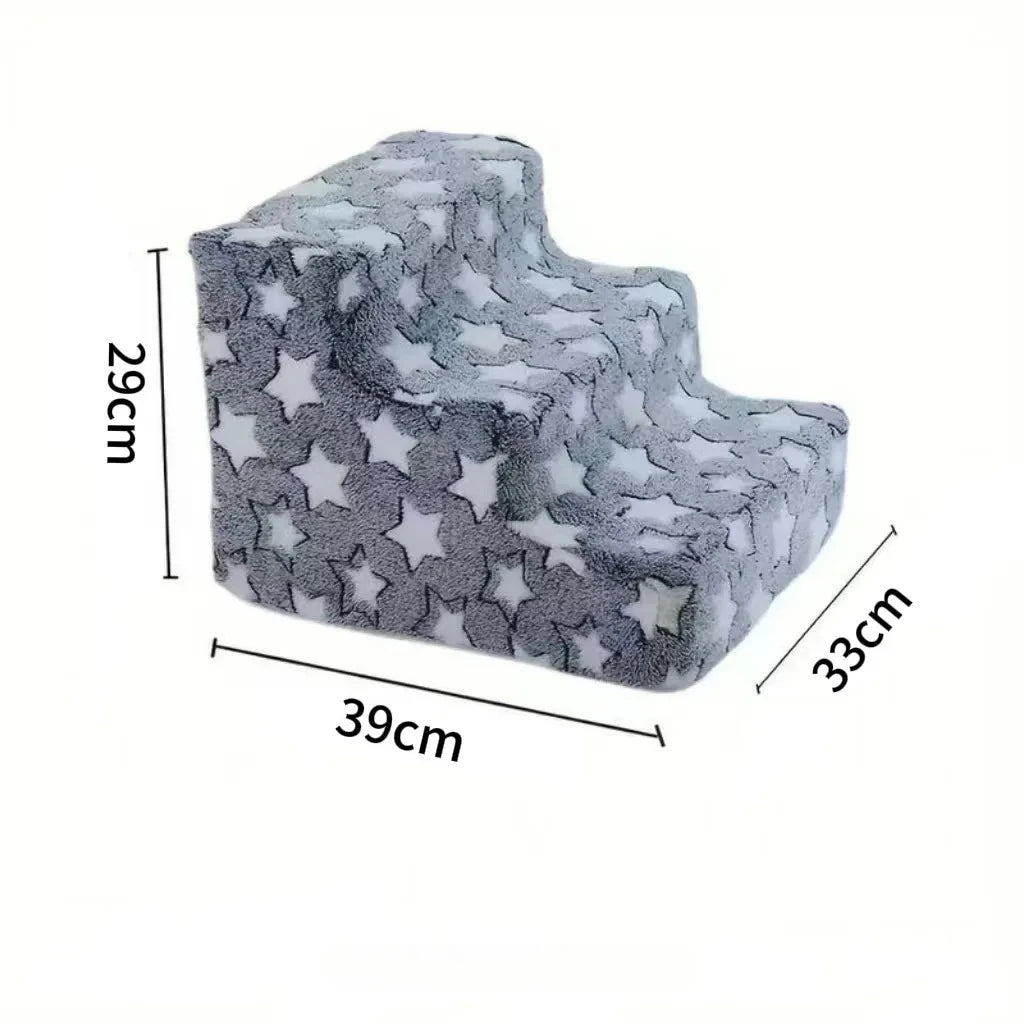 Lightweight Pet Stairs for Bed & Couch – Removable Washable Cover