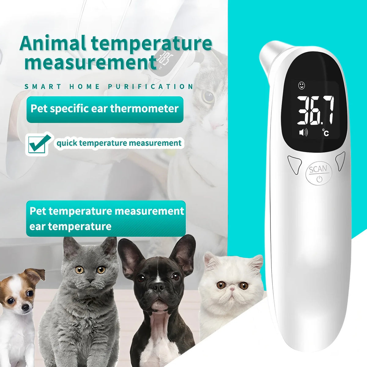 Non-Contact Pet Ear Thermometer