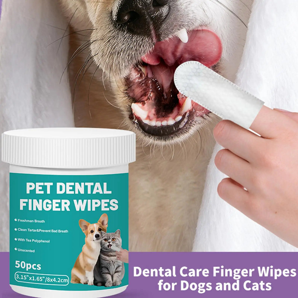 Disposable Finger Toothbrush for Pets