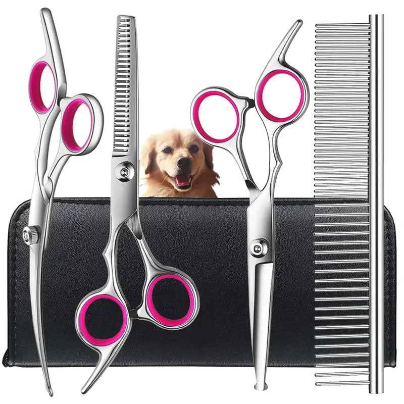 Pet Grooming Scissors Set (4 pcs)