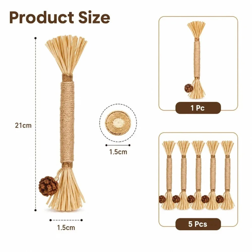Silvervine Chew Stick for Cats – Natural Chew Toy, 1/3/5 Pack
