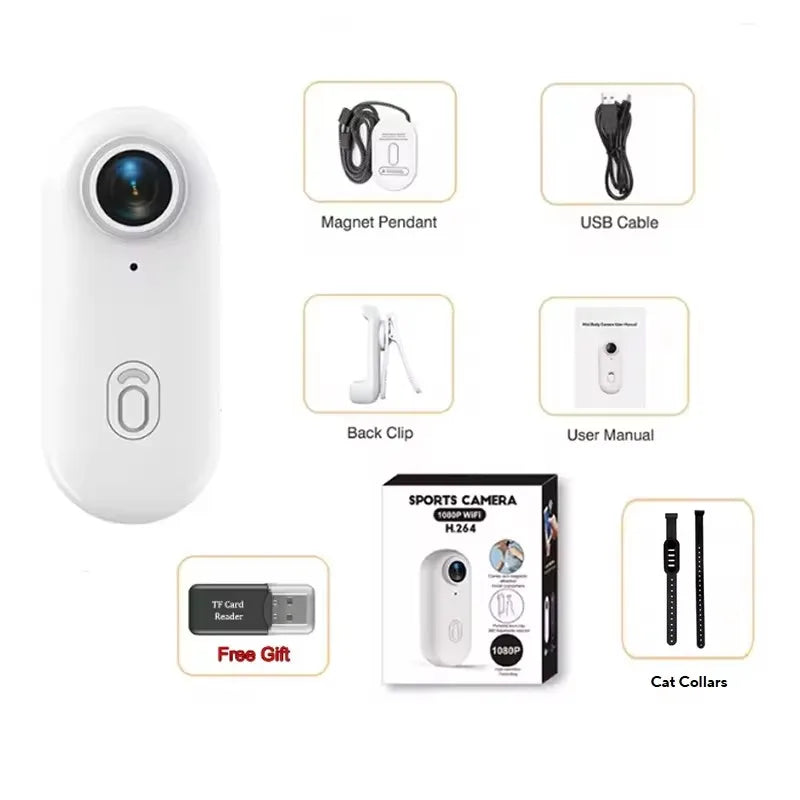 Wireless Pet Collar Camera