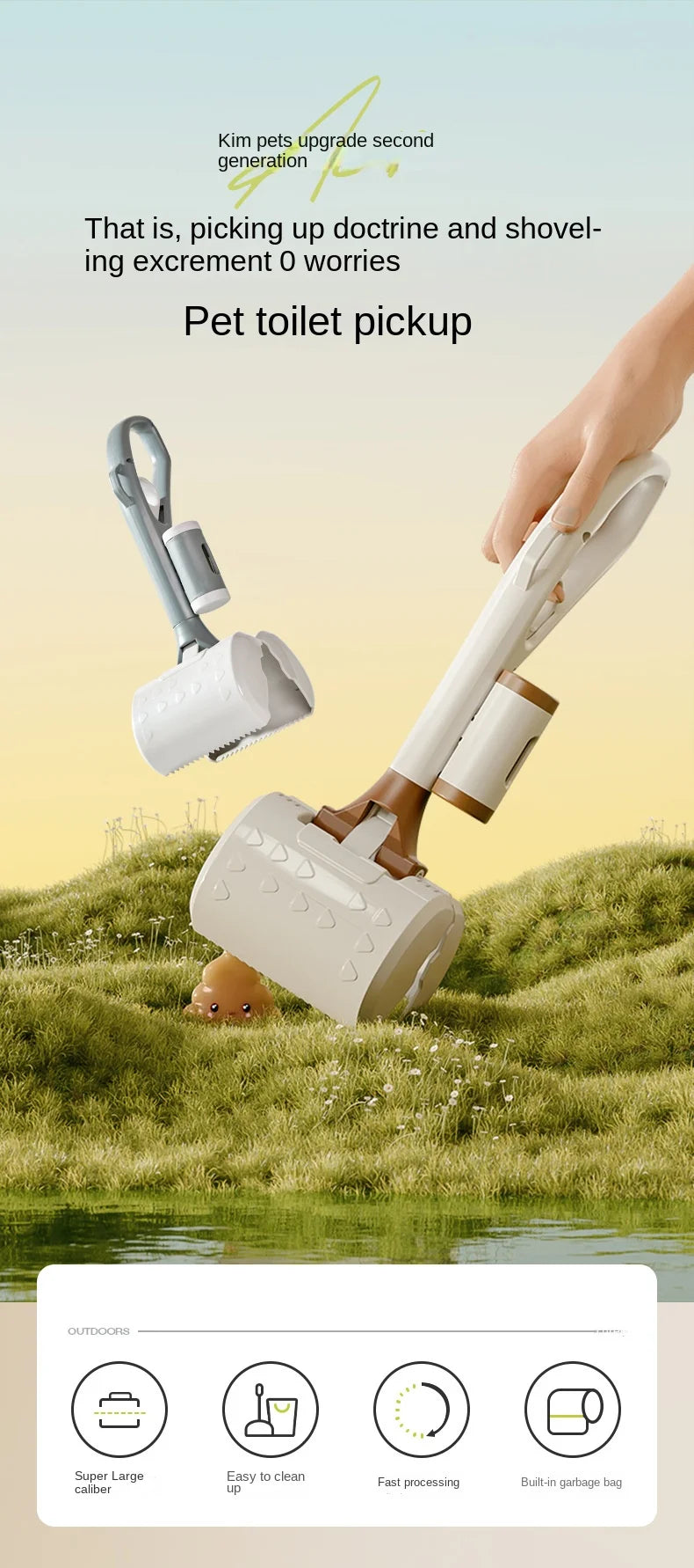 Dog Toilet Picker When Walking The Dog Portable Toilet Picker and Poop