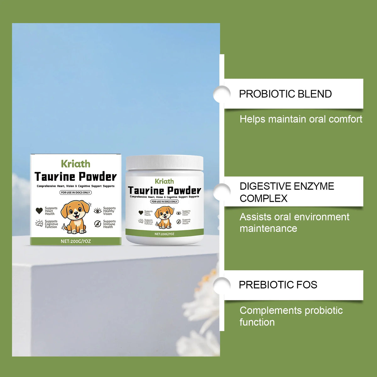 Taurine Supplement Powder for Dogs