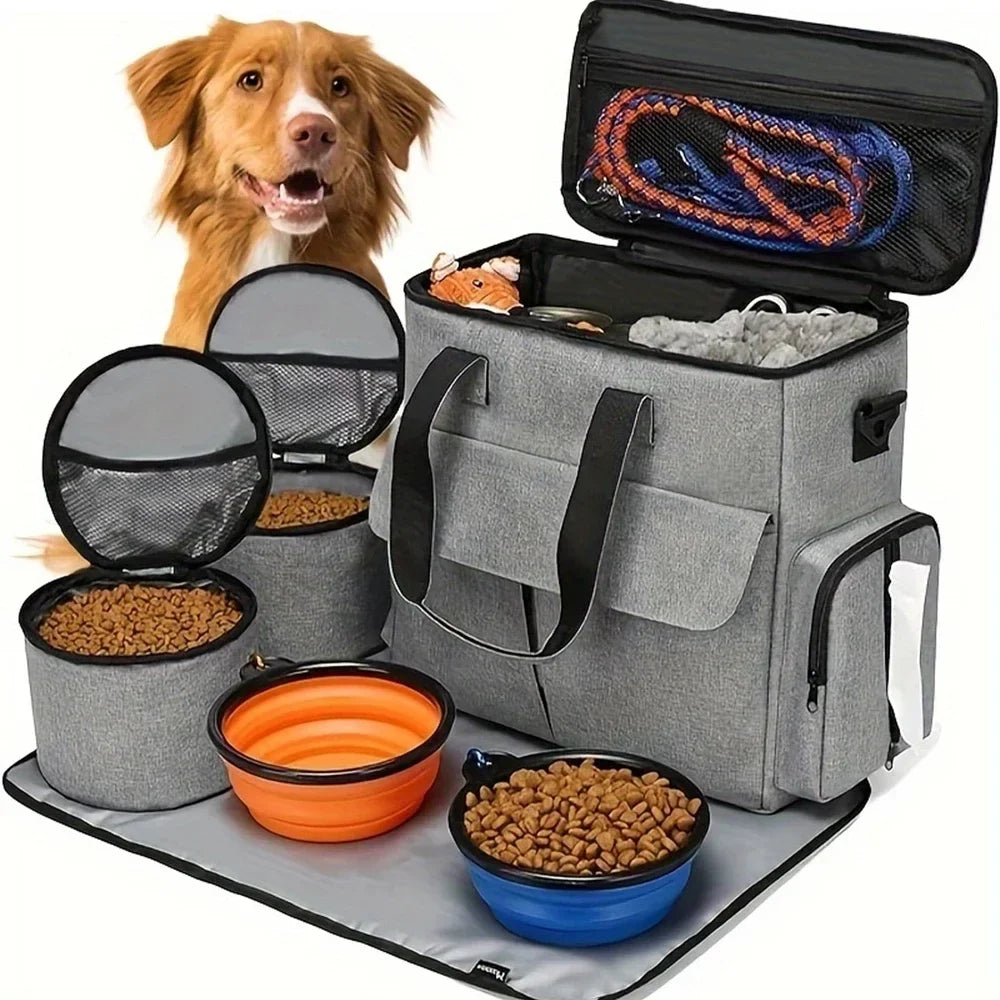 6-Piece Dog Travel Bag Set