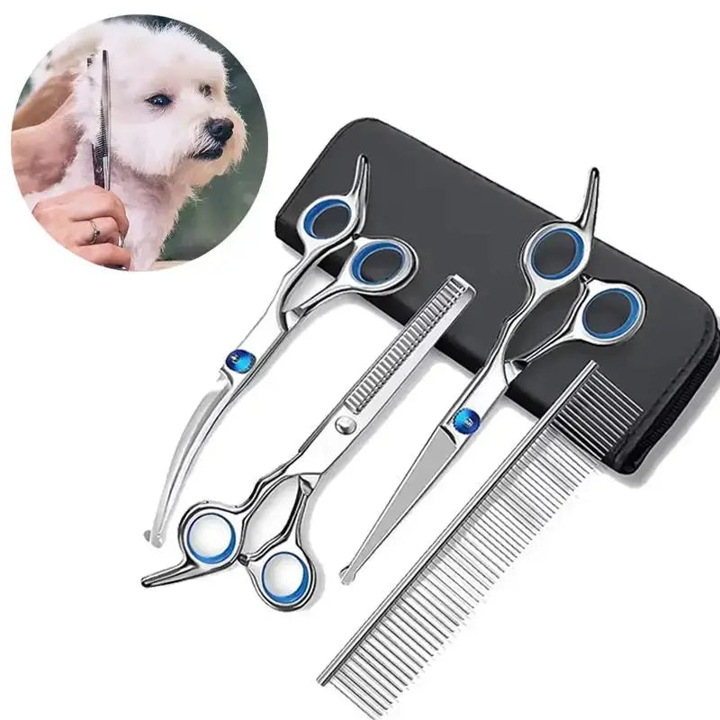 Pet Grooming Scissors Set (4 pcs)