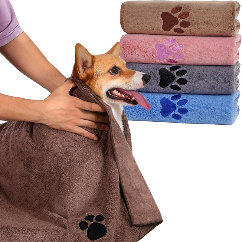 Quick-Dry Dog Bath Towel – Absorbent Pet Towel, 2 Sizes