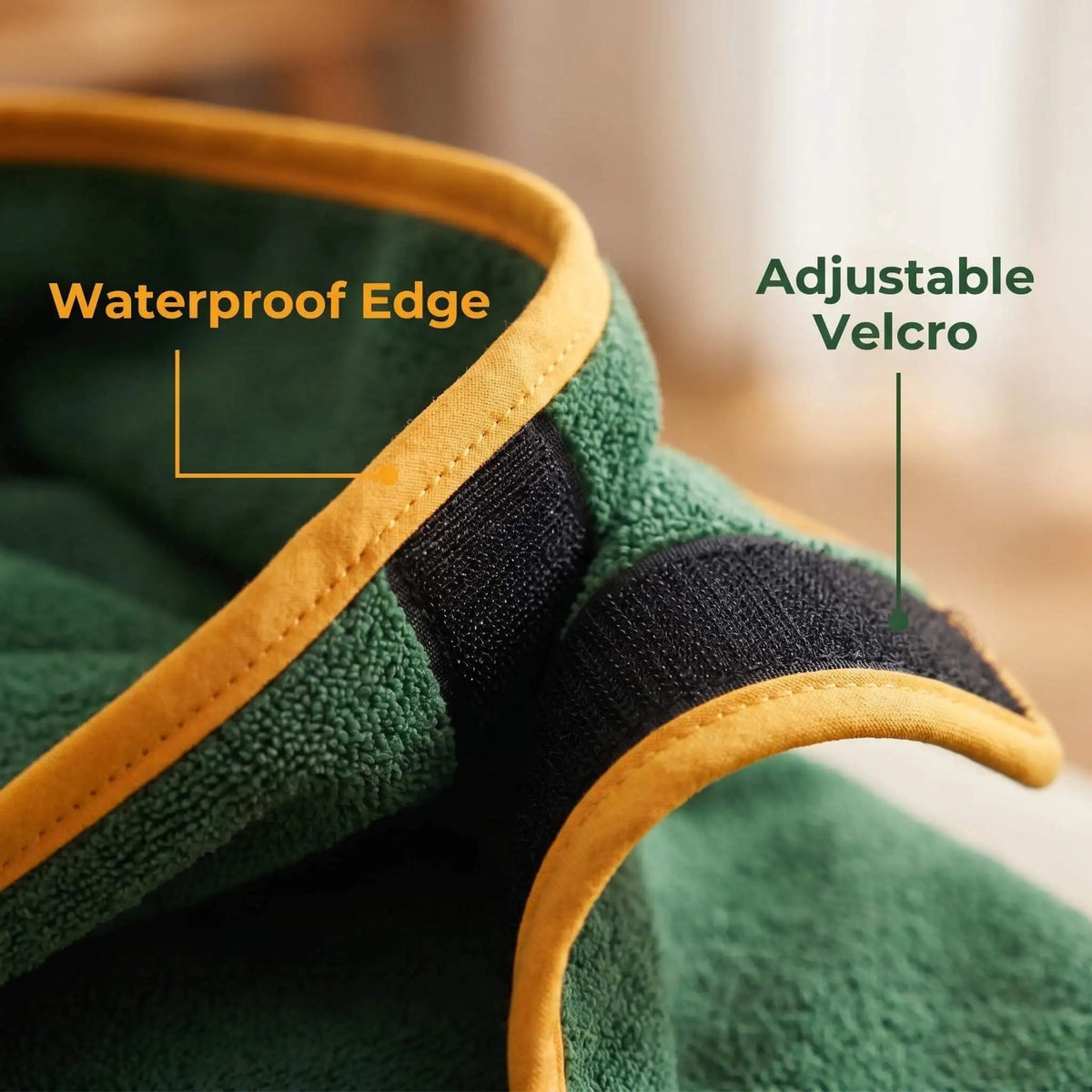 Dog Bathrobe Towel – Absorbent Quick-Dry Full-Body Wrap, XS–L