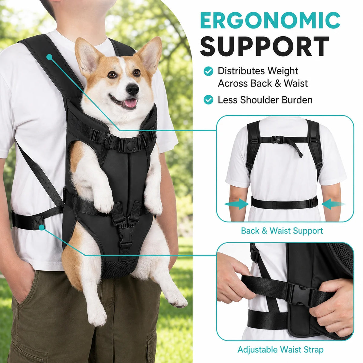 Hands-Free Front Pet Carrier