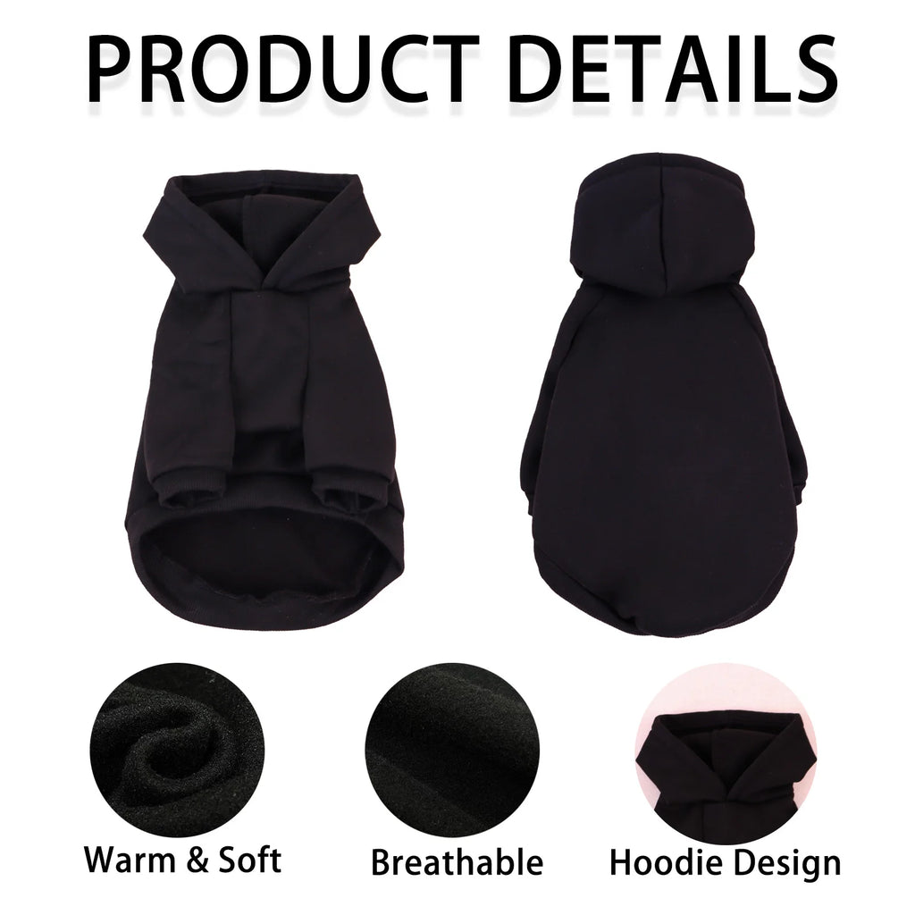 Cozy Cotton Dog & Cat Hoodie – Warm Winter Sweatshirt, XS–5XL