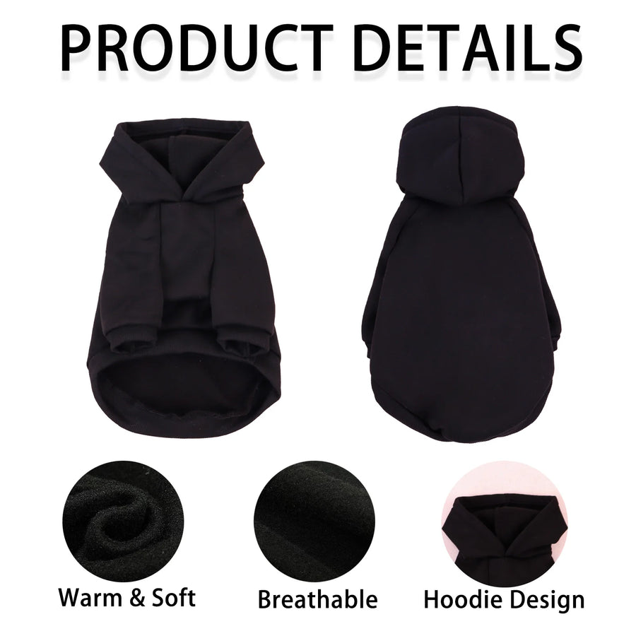 Cozy Cotton Dog & Cat Hoodie – Warm Winter Sweatshirt, XS–5XL