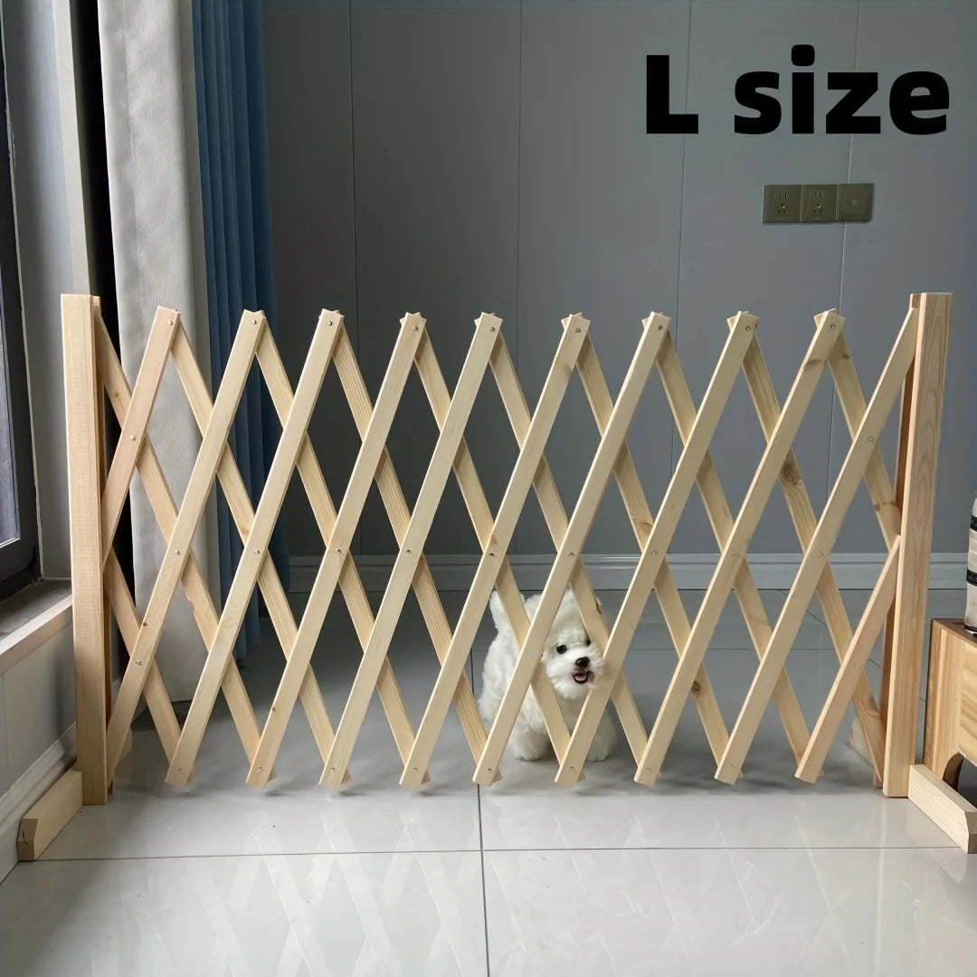 Extendable Wooden Dog Gate