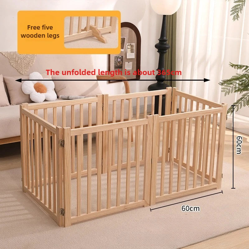 Solid Wood Folding Dog Fence