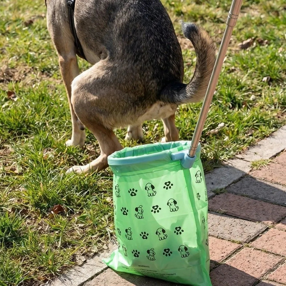 Collapsible and Extendable Dog Poop Scooper – Hygienic, No-Contact Tool with a Long Handle