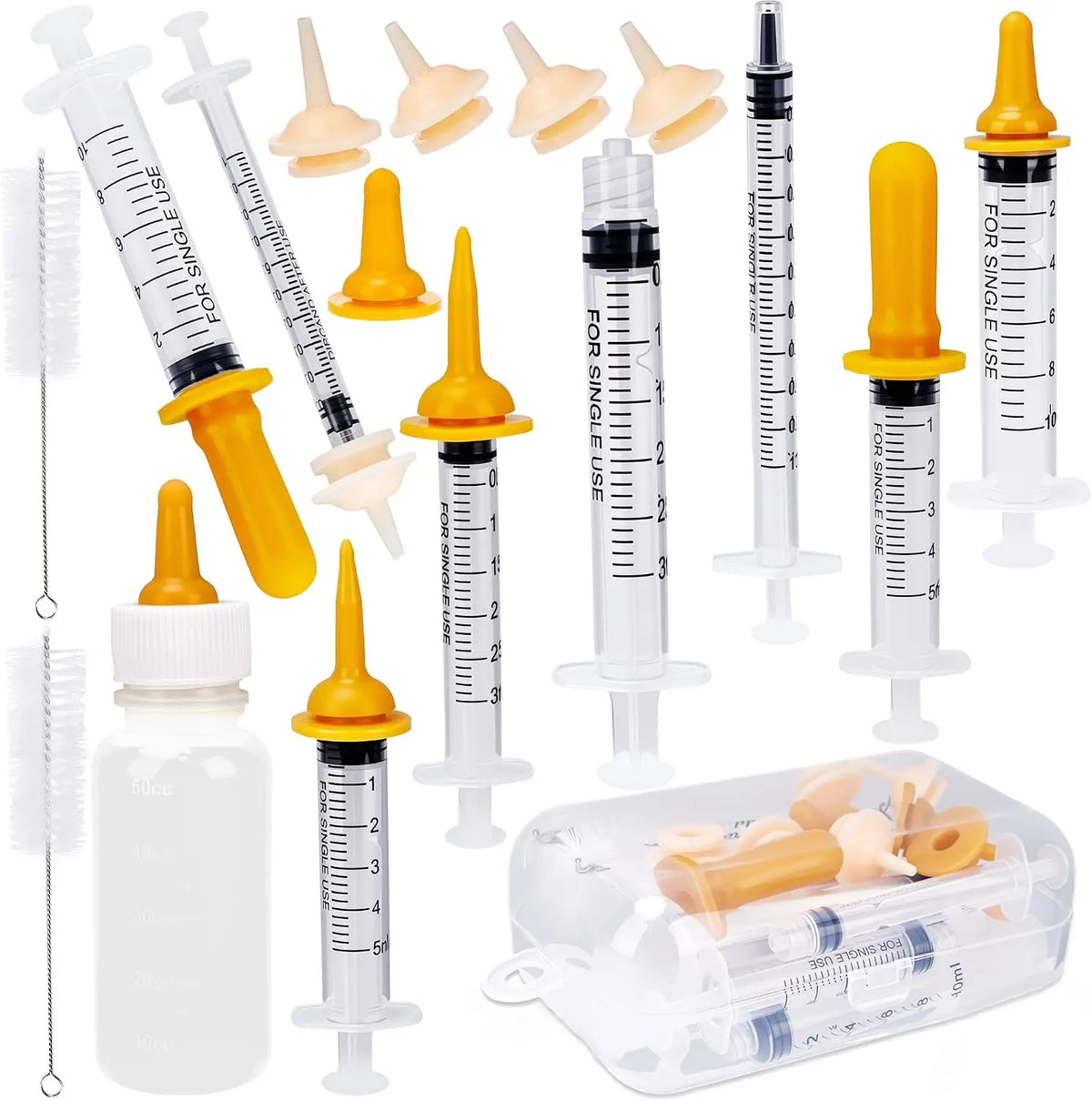 Pet Nursing Bottle & Syringe Feeding Set