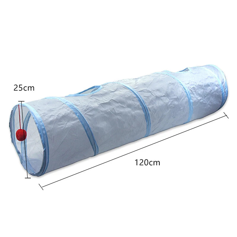 Foldable Cat Tunnel with Peek Hole – S, T, Y & Straight Shapes