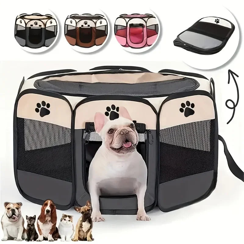 Octagon Pet Playpen & Cat Birthing Room