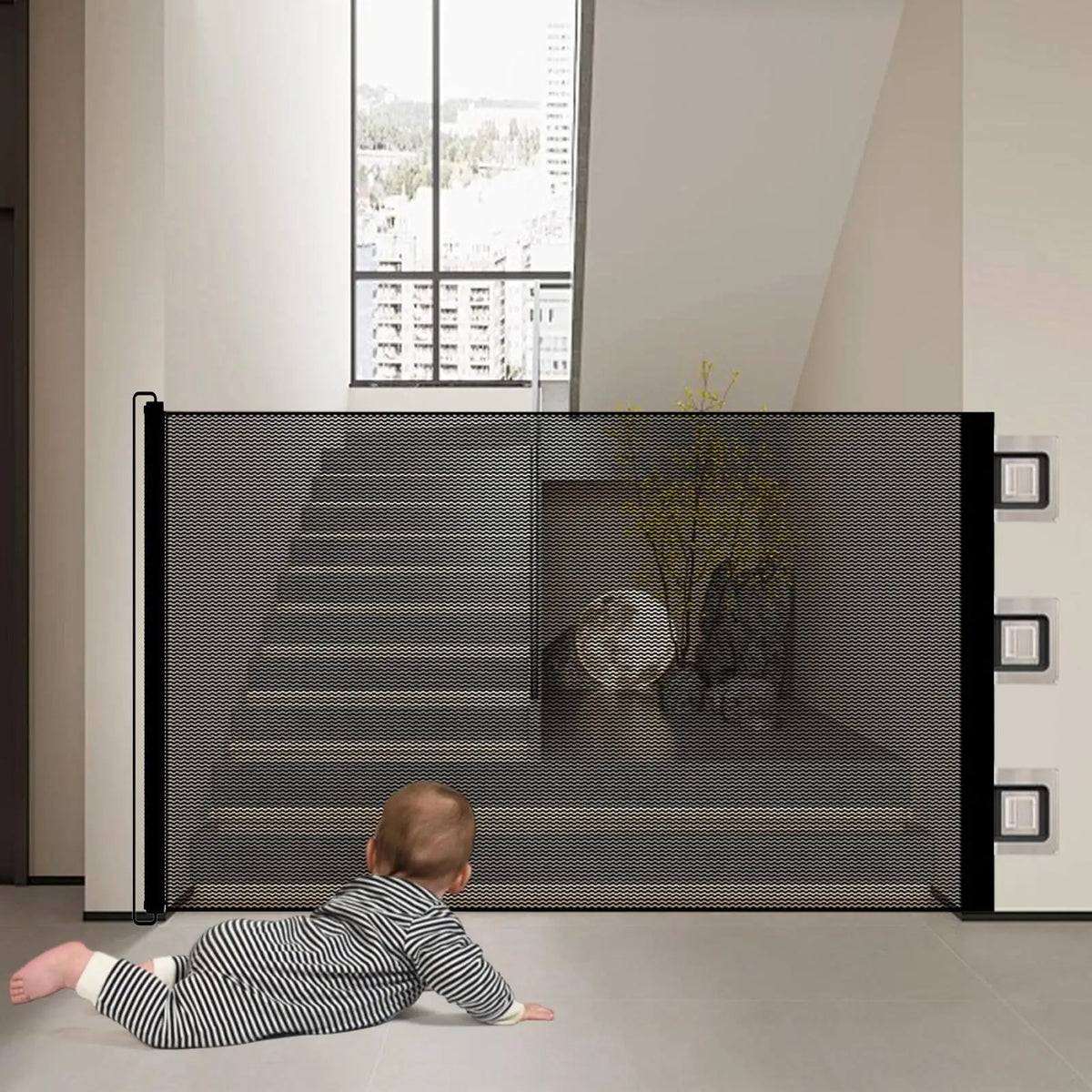 Folding Mesh Pet Safety Gate