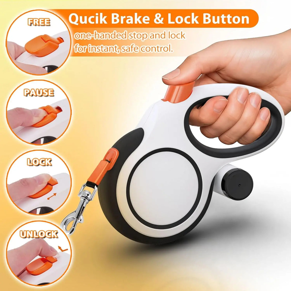 Retractable Dog Leash (5m / 8m)