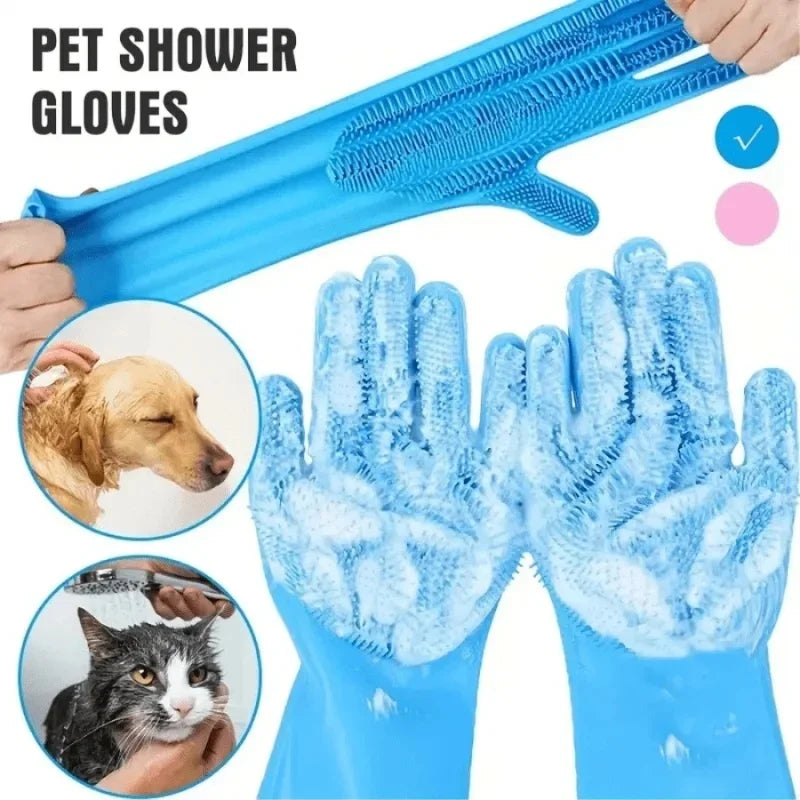 Silicone Bathing Gloves for Pets