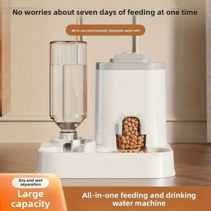 Large Automatic Pet Feeder & Water Dispenser
