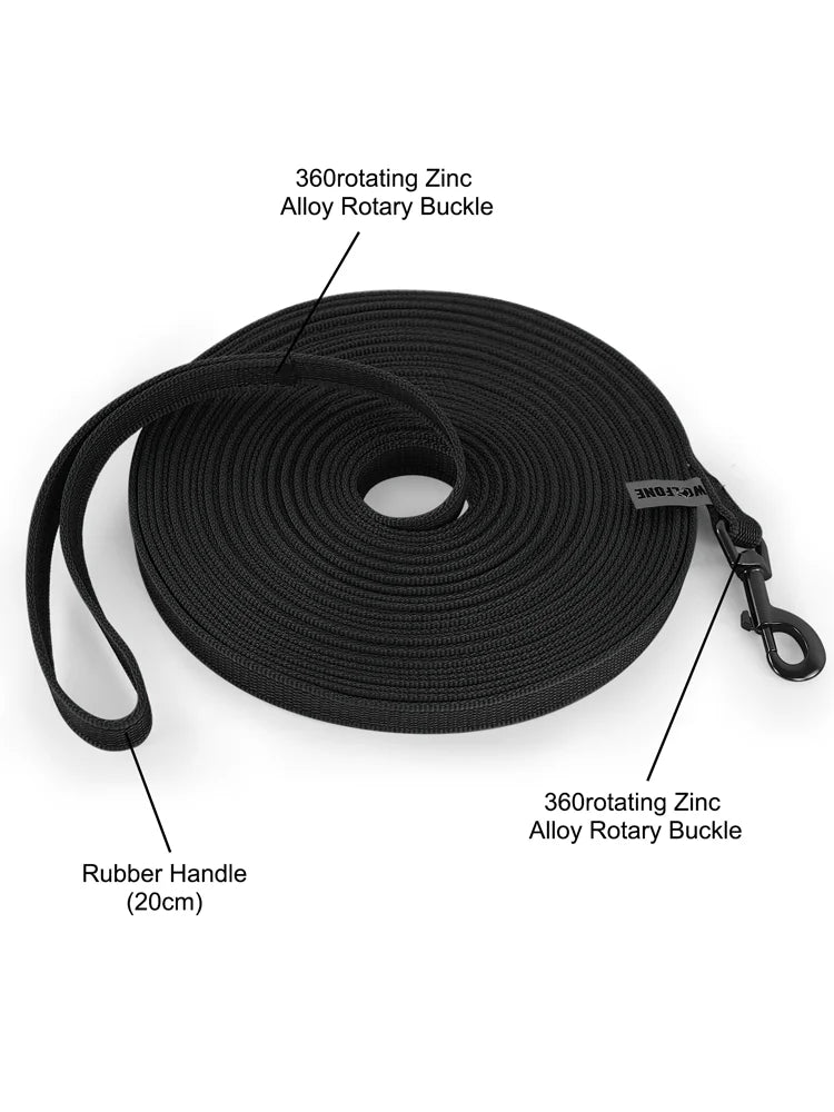 Long Dog Training Leash – 5 ft to 49 ft Recall Lead