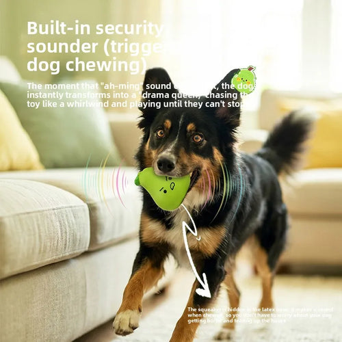 Fruit-Shaped Latex Dog Chew Toy