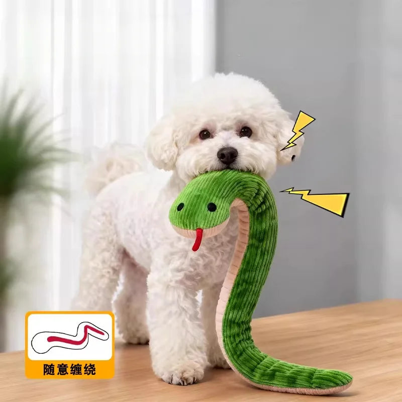 Snake-Shaped Pet Chew Toy