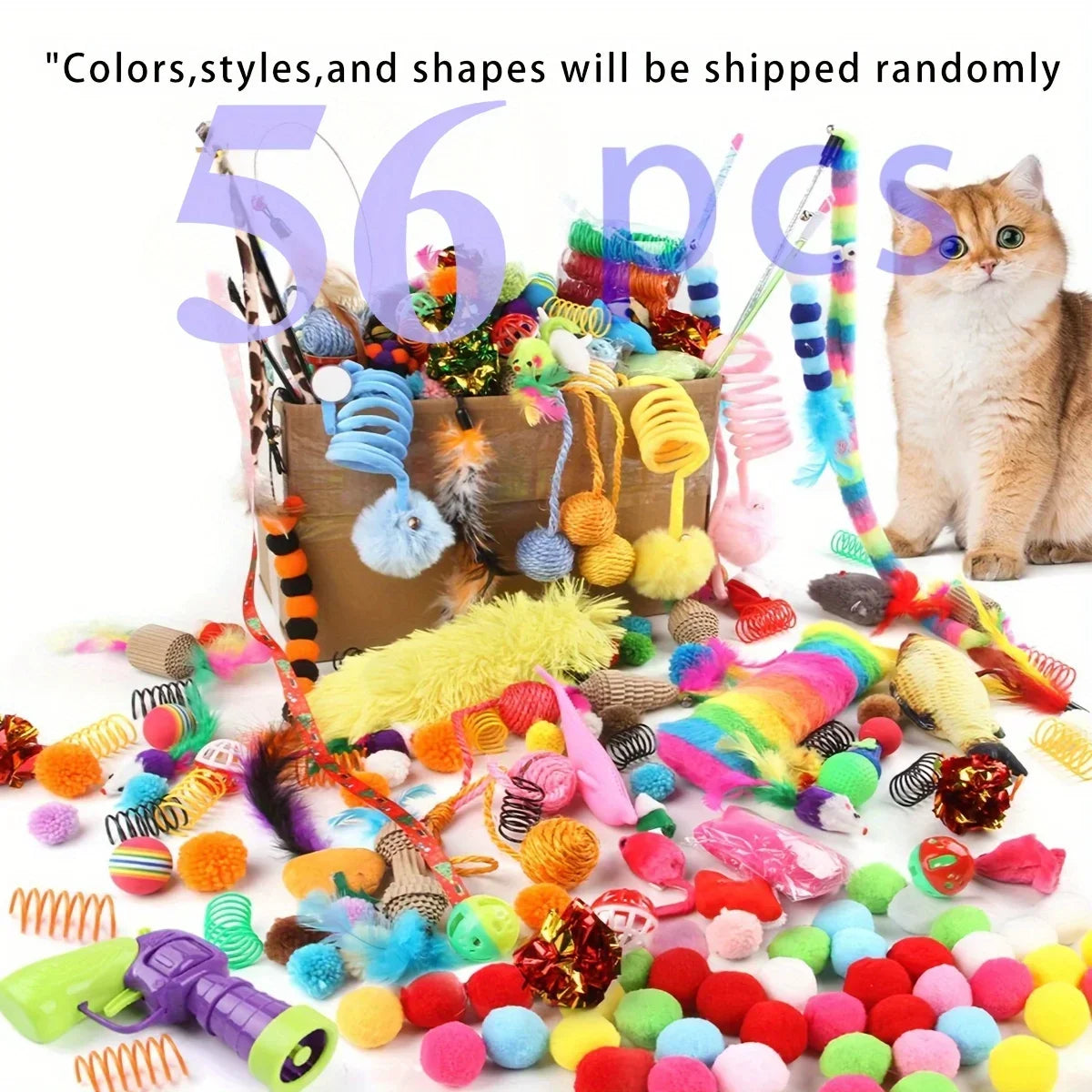 Cat Toy Variety Pack (14–56 pcs)