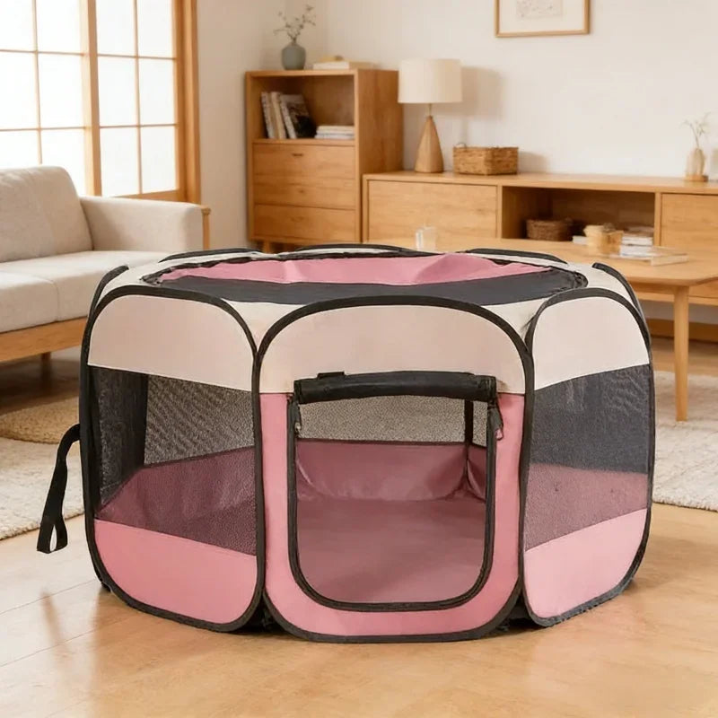 Octagon Pet Playpen & Cat Birthing Room