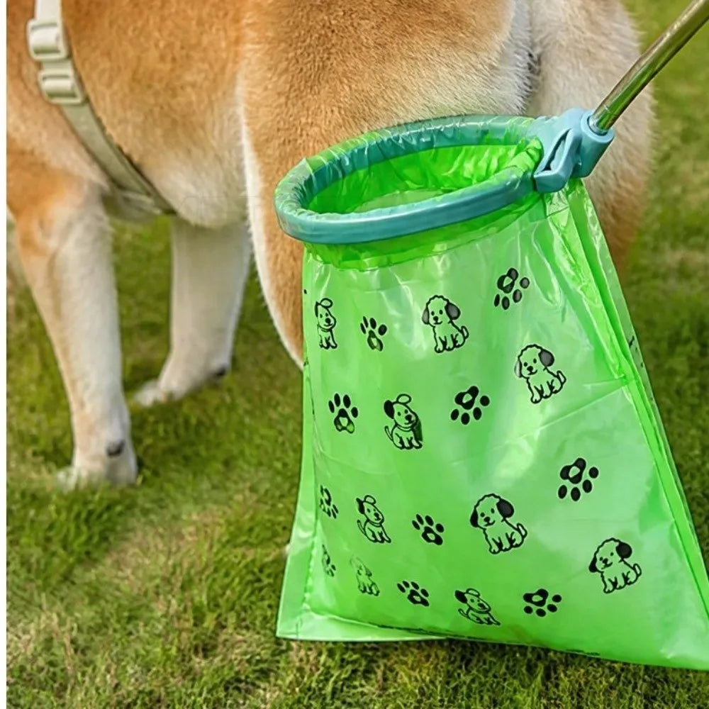 Collapsible and Extendable Dog Poop Scooper – Hygienic, No-Contact Tool with a Long Handle