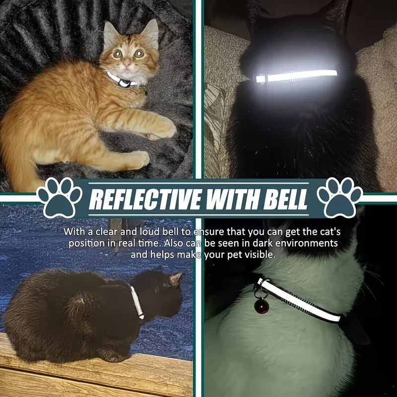 Reflective GPS Tracker Collar with Bell
