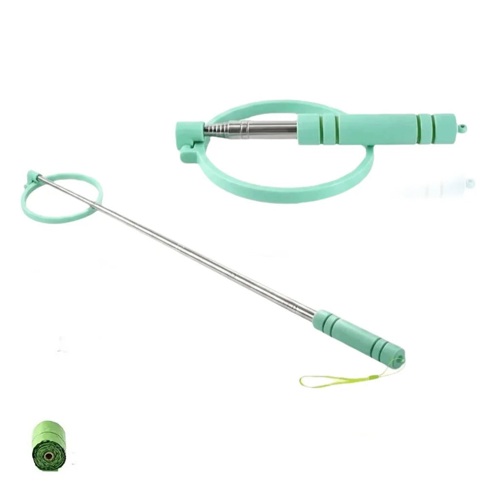 Collapsible and Extendable Dog Poop Scooper – Hygienic, No-Contact Tool with a Long Handle