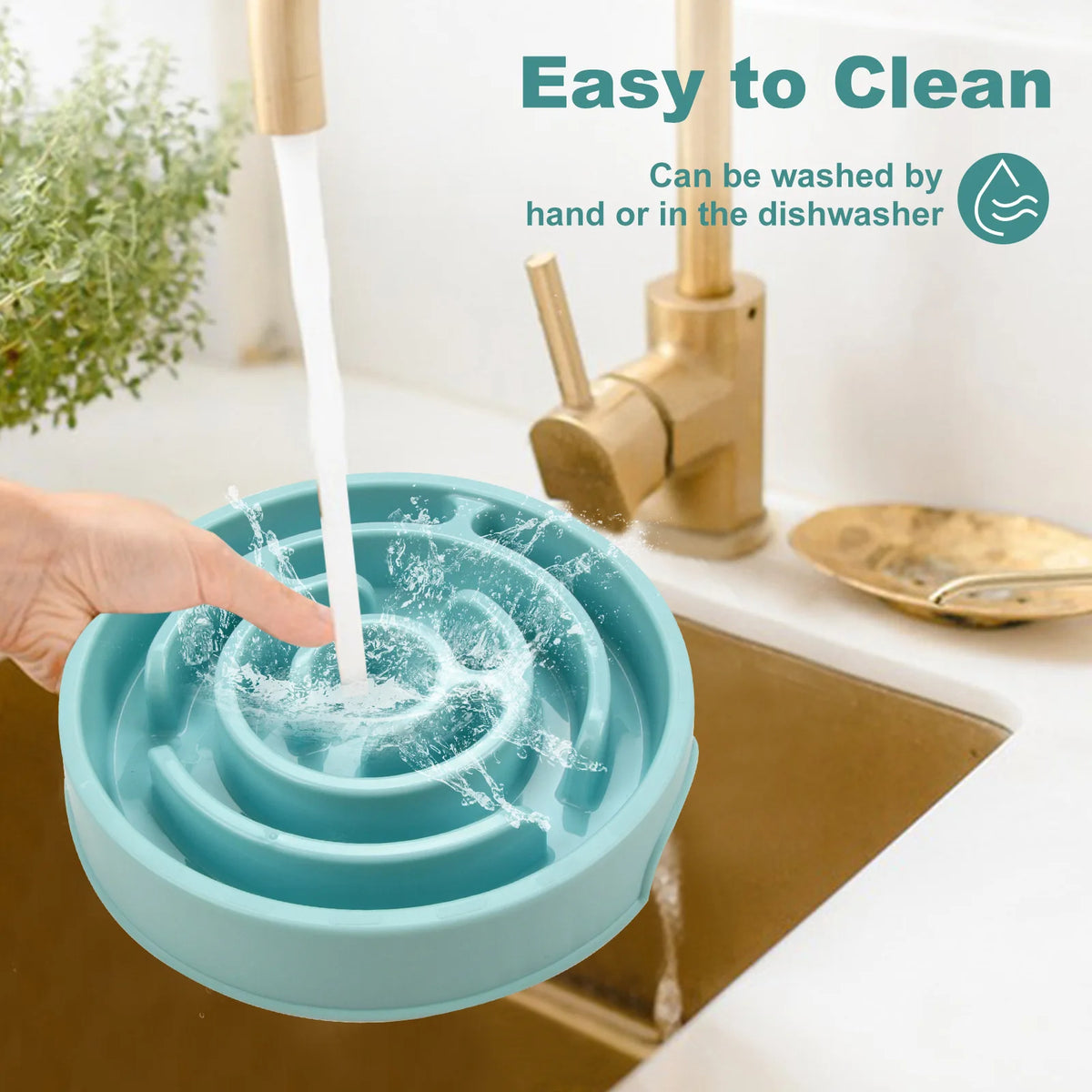 Non-Slip Slow Feeder Pet Bowl
