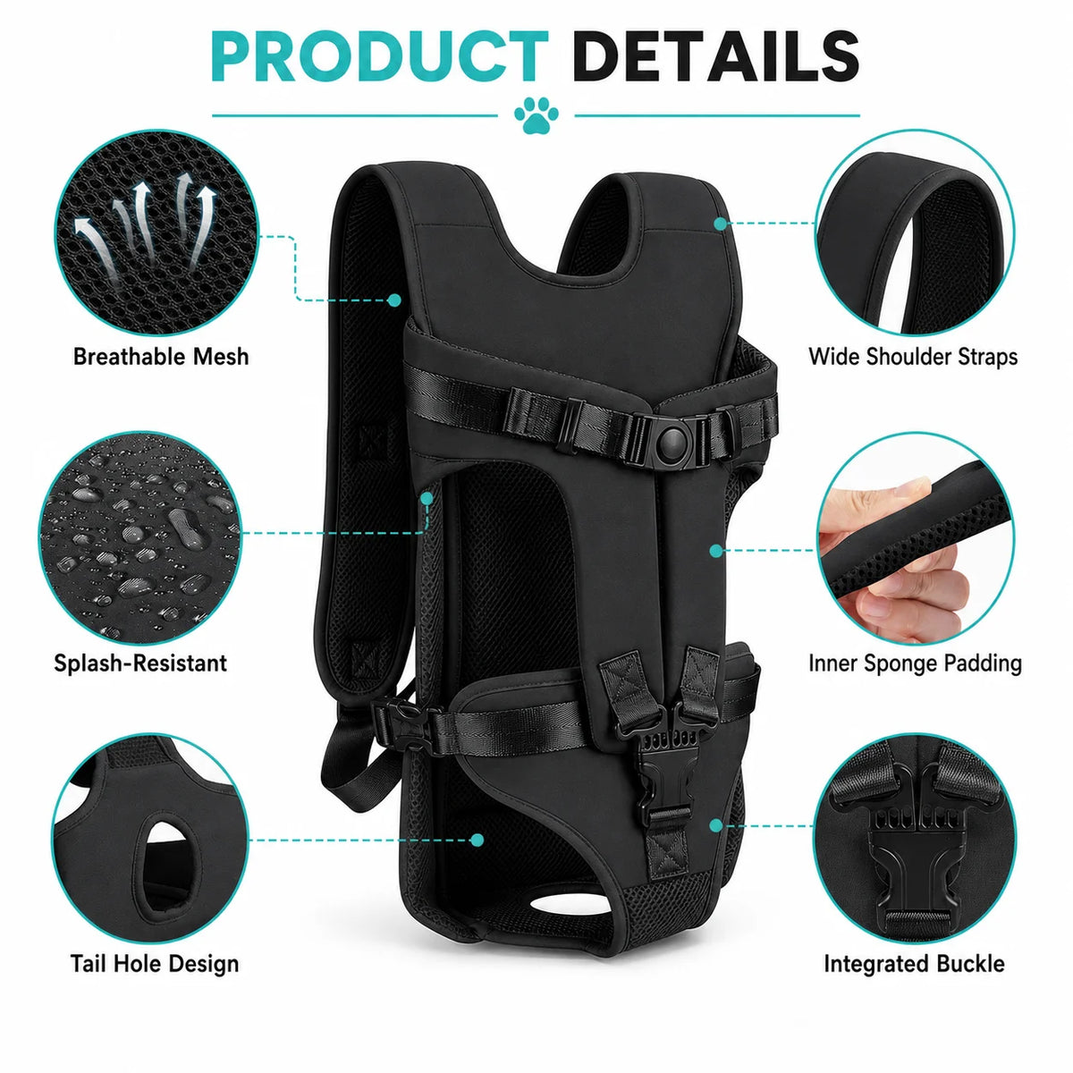 Hands-Free Front Pet Carrier