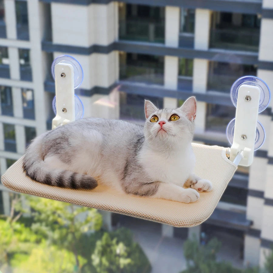 Cat Window Hammock with Suction Cups – Foldable, Mesh or Plush