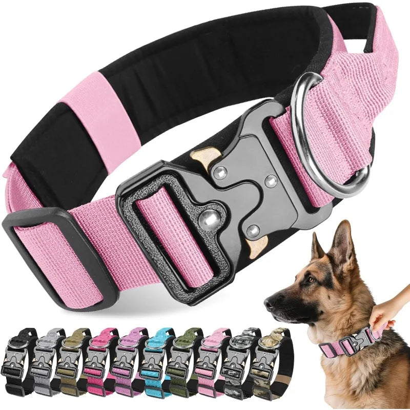 Heavy-Duty Wide Dog Collar with Quick Release